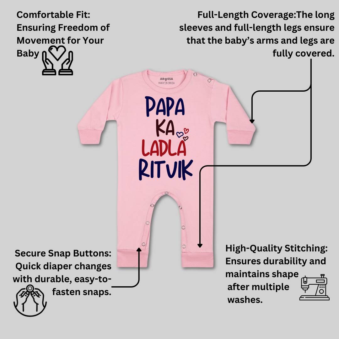Arvesa Papa Ka Ladla Baby Boy & Girl Dress