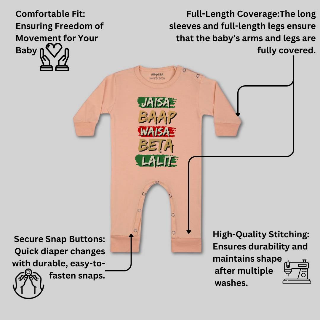 Arvesa Jaisa Baap Waisa Beta Baby Boy & Girl Dress