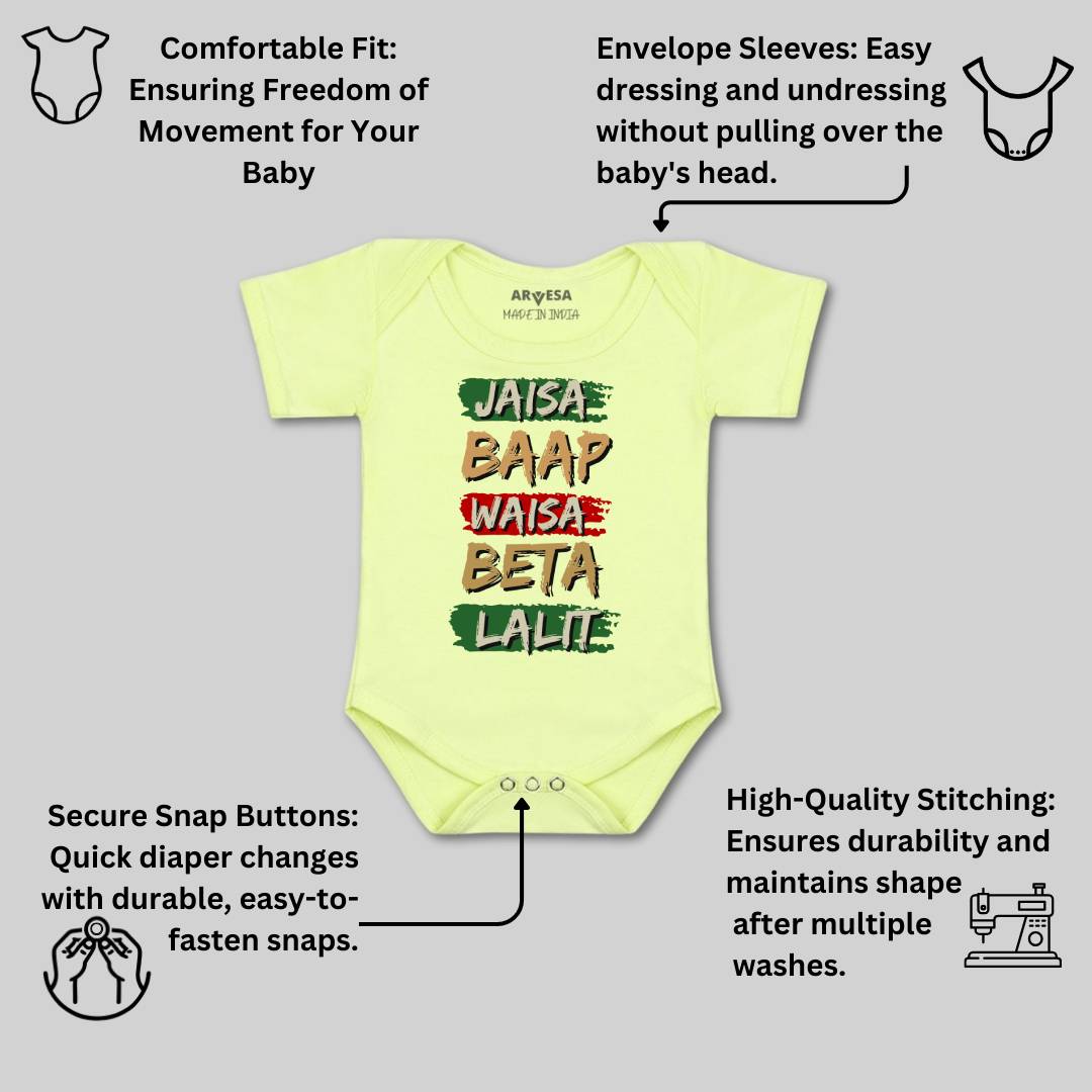 Arvesa Jaisa Baap Waisa Beta Baby Boy & Girl Dress