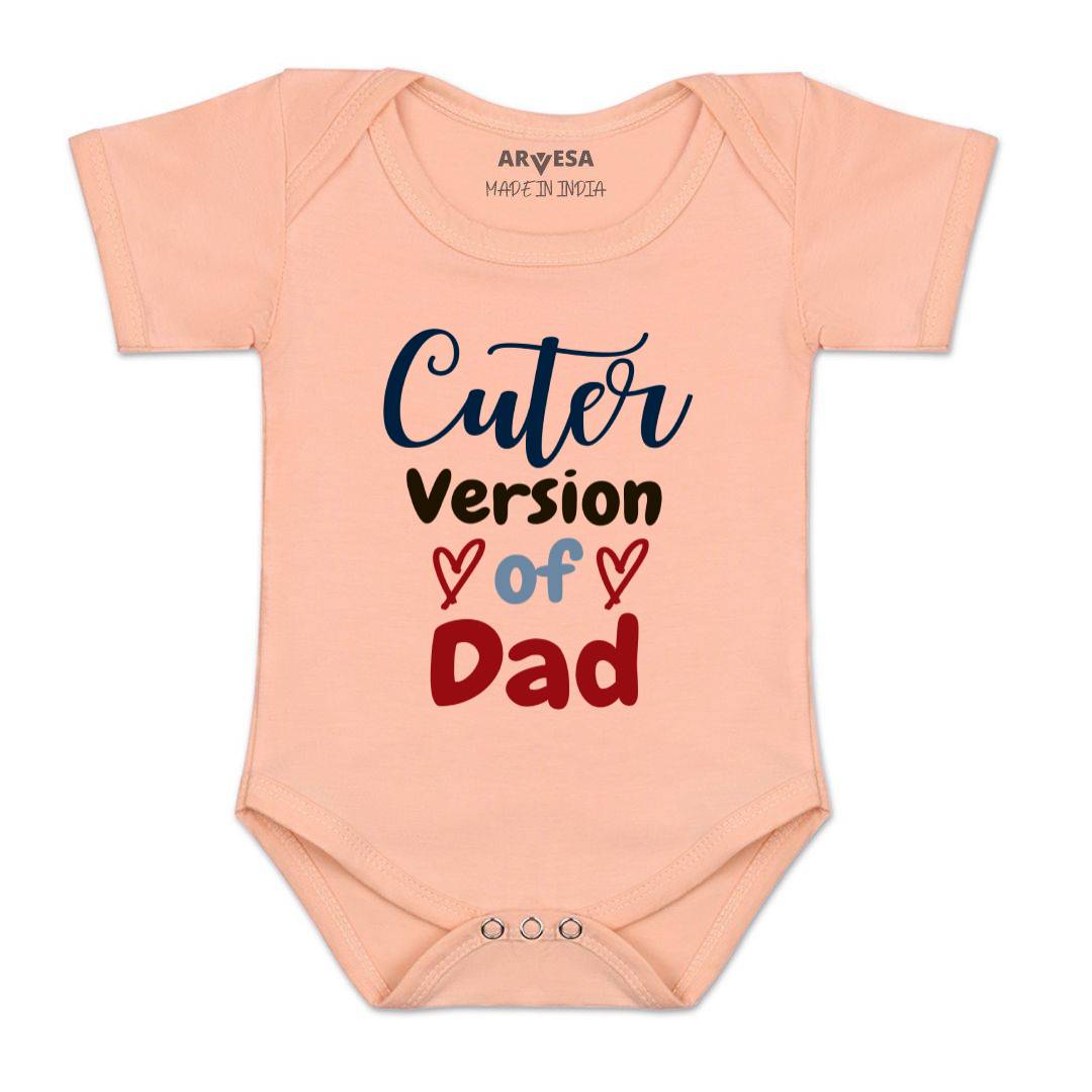 Arvesa Cuter Version Of Dad Design-1495 White 0-3 Months Jumpsuit for Baby Boy & Girl dress .