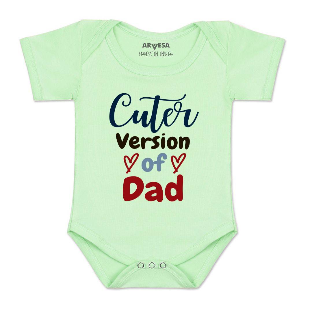 Arvesa Cuter Version Of Dad Design-1495 White 0-3 Months Jumpsuit for Baby Boy & Girl dress .