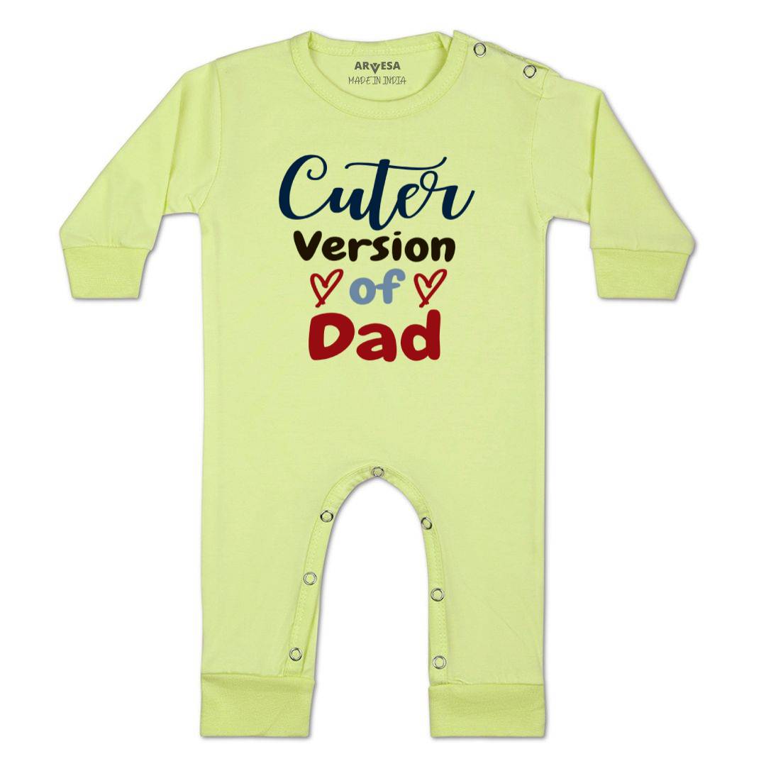 Arvesa Cuter Version Of Dad Design-1495 White 0-3 Months Jumpsuit for Baby Boy & Girl dress .