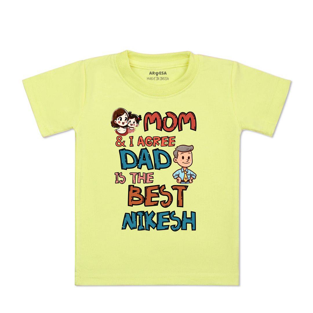 Arvesa Mom & I Agree Dad Is The Best Baby Boy & Girl Dress