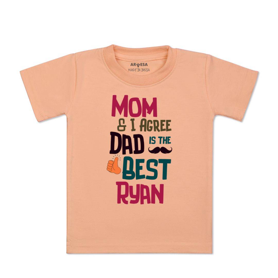 Arvesa Mom & I Agree Dad Is The Best Baby Boy & Girl Dress