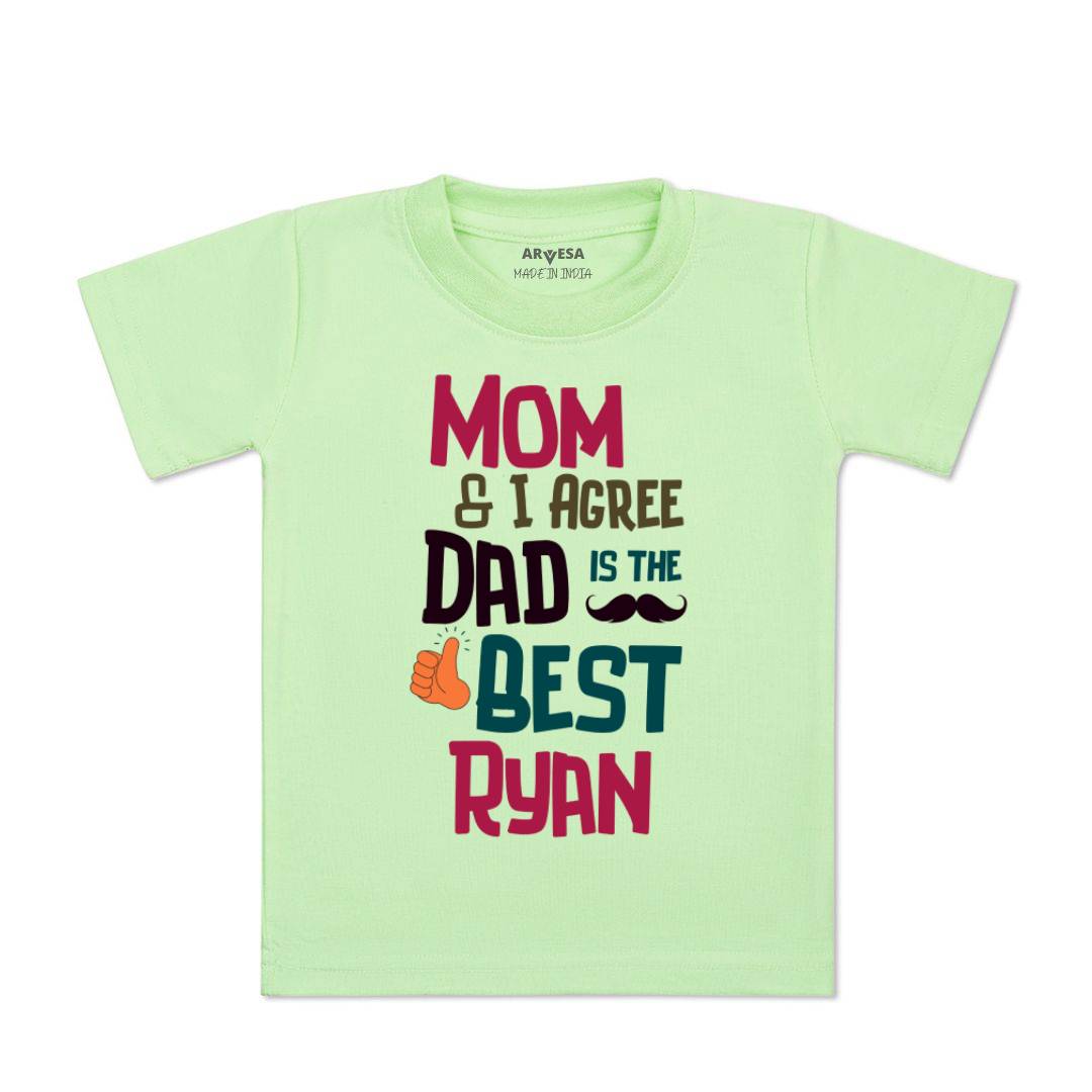 Arvesa Mom & I Agree Dad Is The Best Baby Boy & Girl Dress