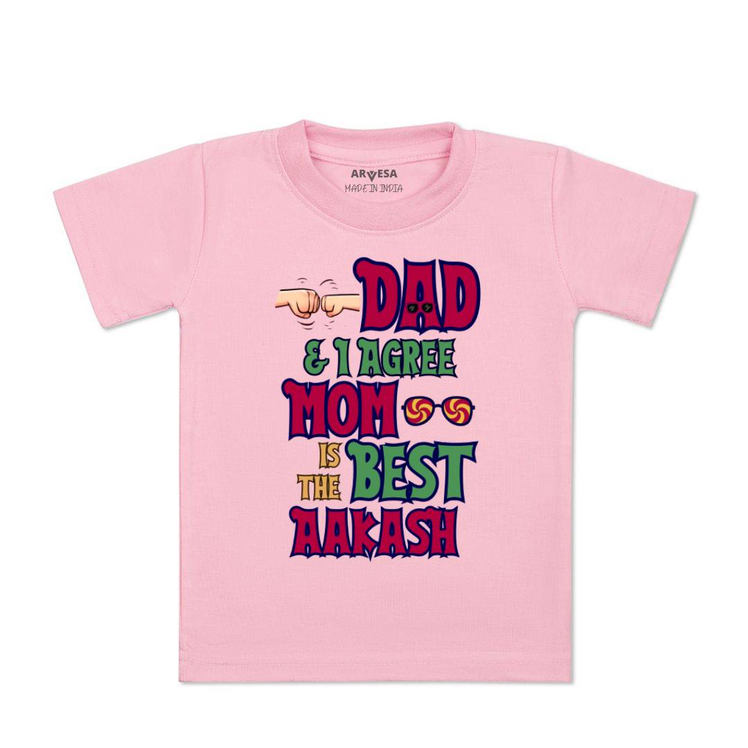 Arvesa Daddy & I Agree Mom Is Best Baby Boy & Girl Dress