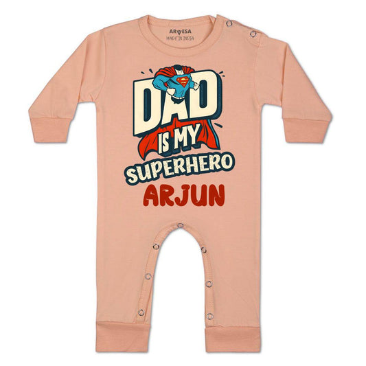 Arvesa Dad Is My Superhero Baby Boy & Girl Dress
