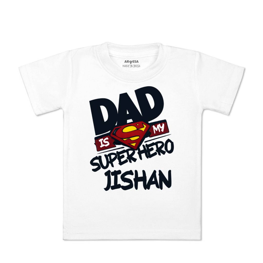 Arvesa Dad Is My Superhero Baby Boy & Girl Dress
