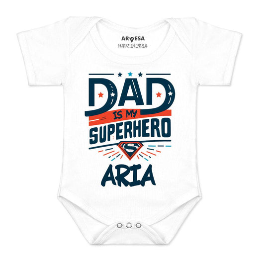 Arvesa Dad Is My Superhero Baby Boy & Girl Dress