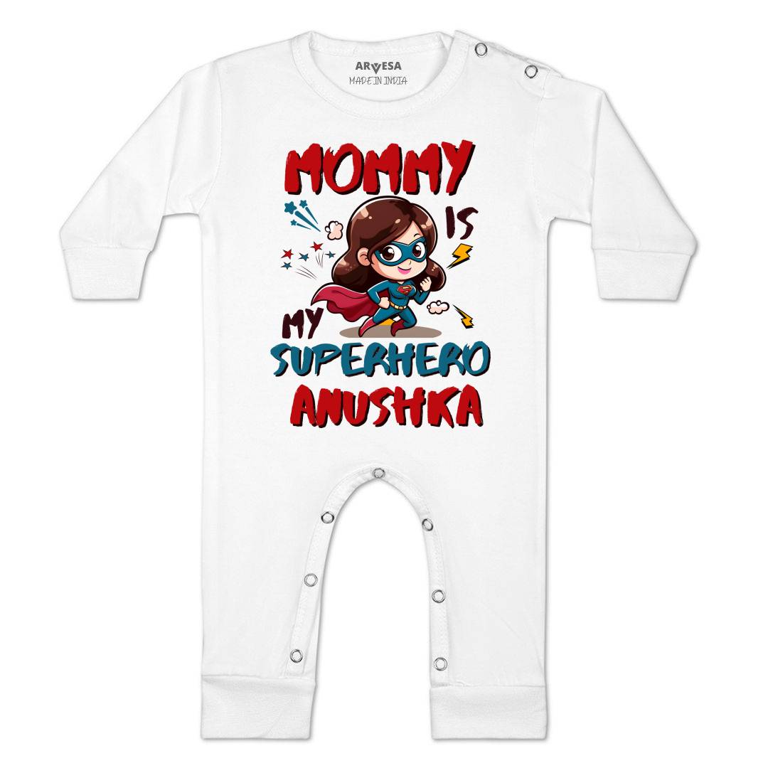 Arvesa Mommy Is My Superhero Baby Boy & Girl Dress
