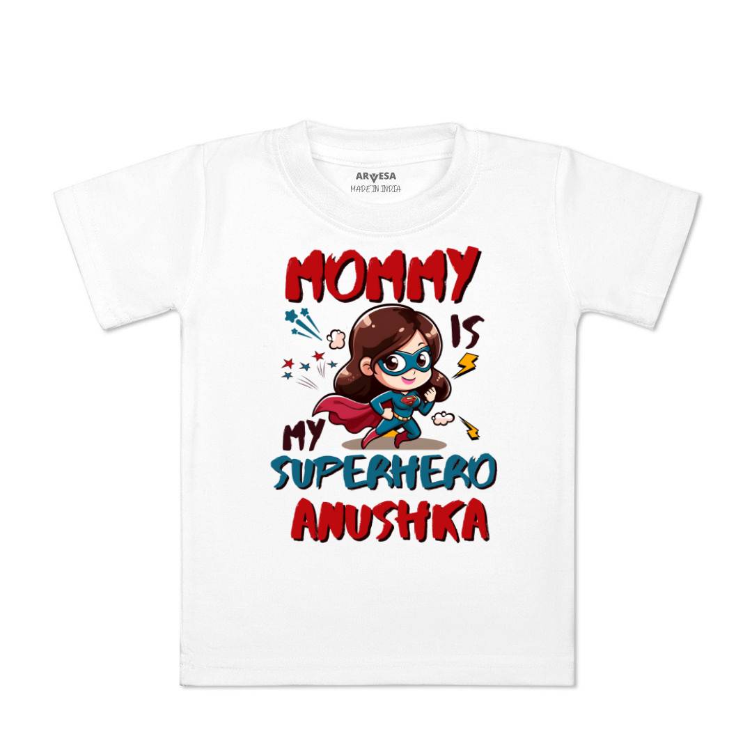 Arvesa Mommy Is My Superhero Baby Boy & Girl Dress