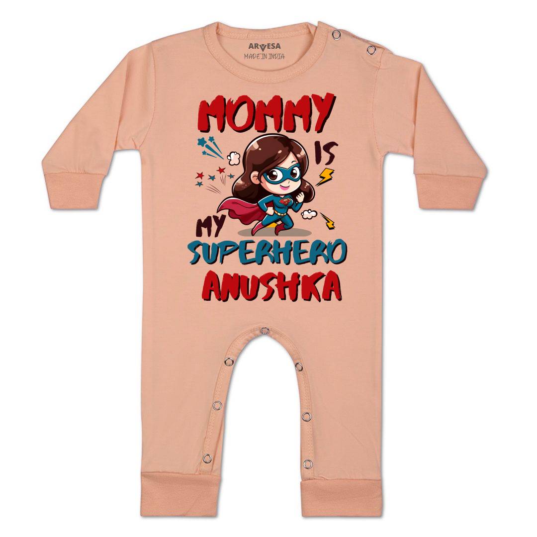 Arvesa Mommy Is My Superhero Baby Boy & Girl Dress