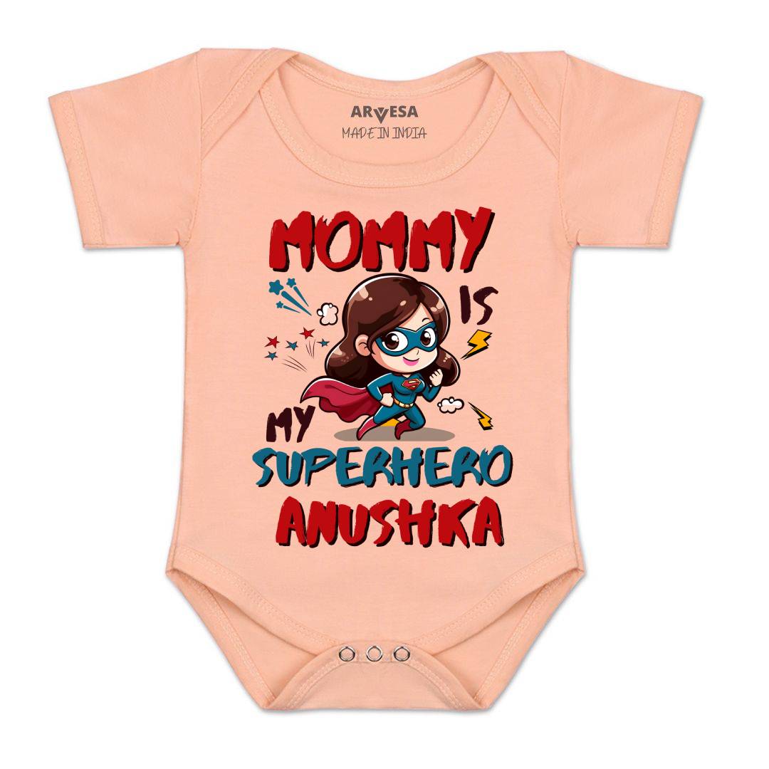 Arvesa Mommy Is My Superhero Baby Boy & Girl Dress