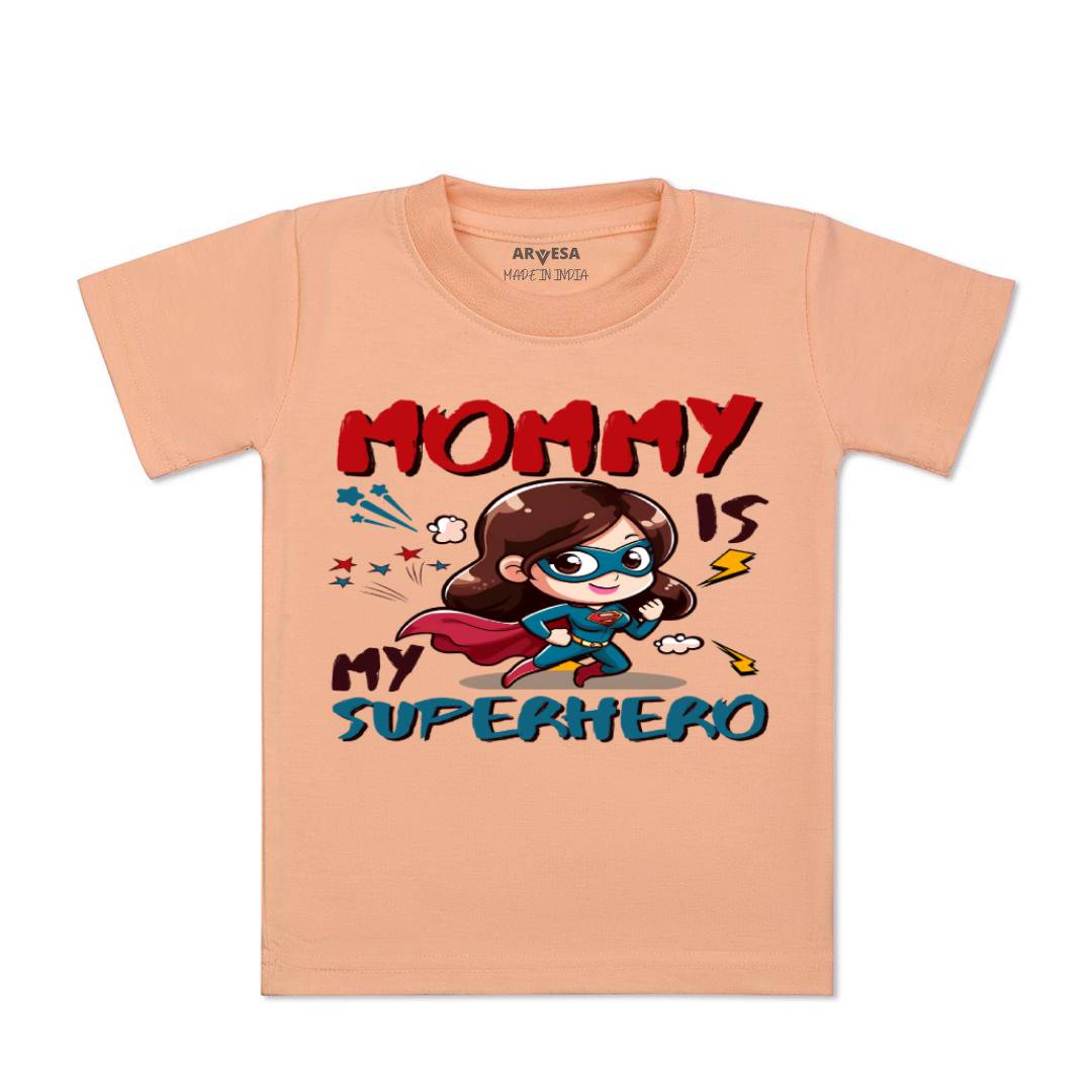 Arvesa Mommy Is My Superhero Design-1505 White 0-3 Months Jumpsuit for Baby Boy & Girl dress .