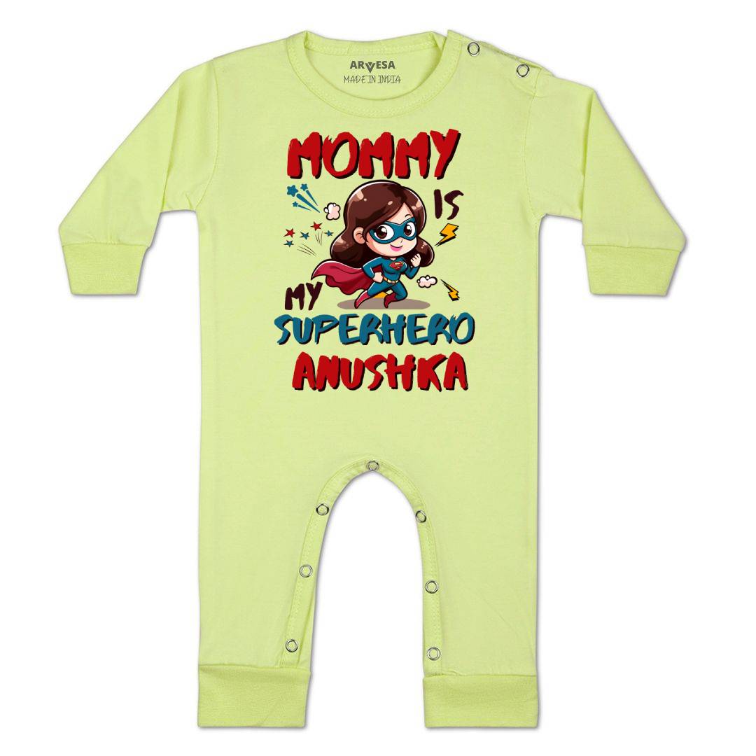 Arvesa Mommy Is My Superhero Baby Boy & Girl Dress