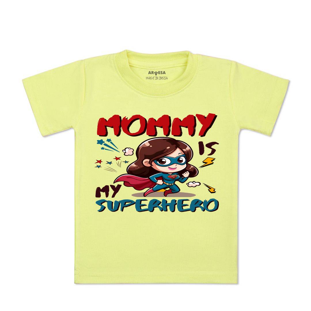 Arvesa Mommy Is My Superhero Design-1505 White 0-3 Months Jumpsuit for Baby Boy & Girl dress .
