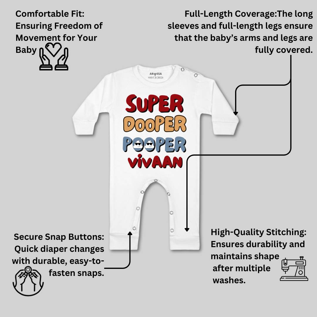 Arvesa Super Dooper Pooper Baby Boy & Girl Dress