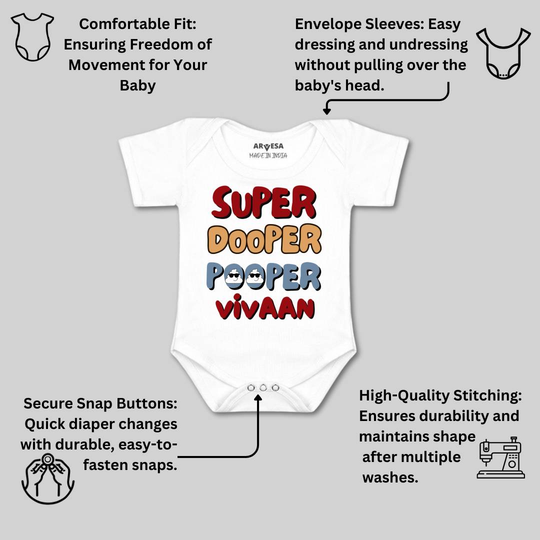 Arvesa Super Dooper Pooper Baby Boy & Girl Dress