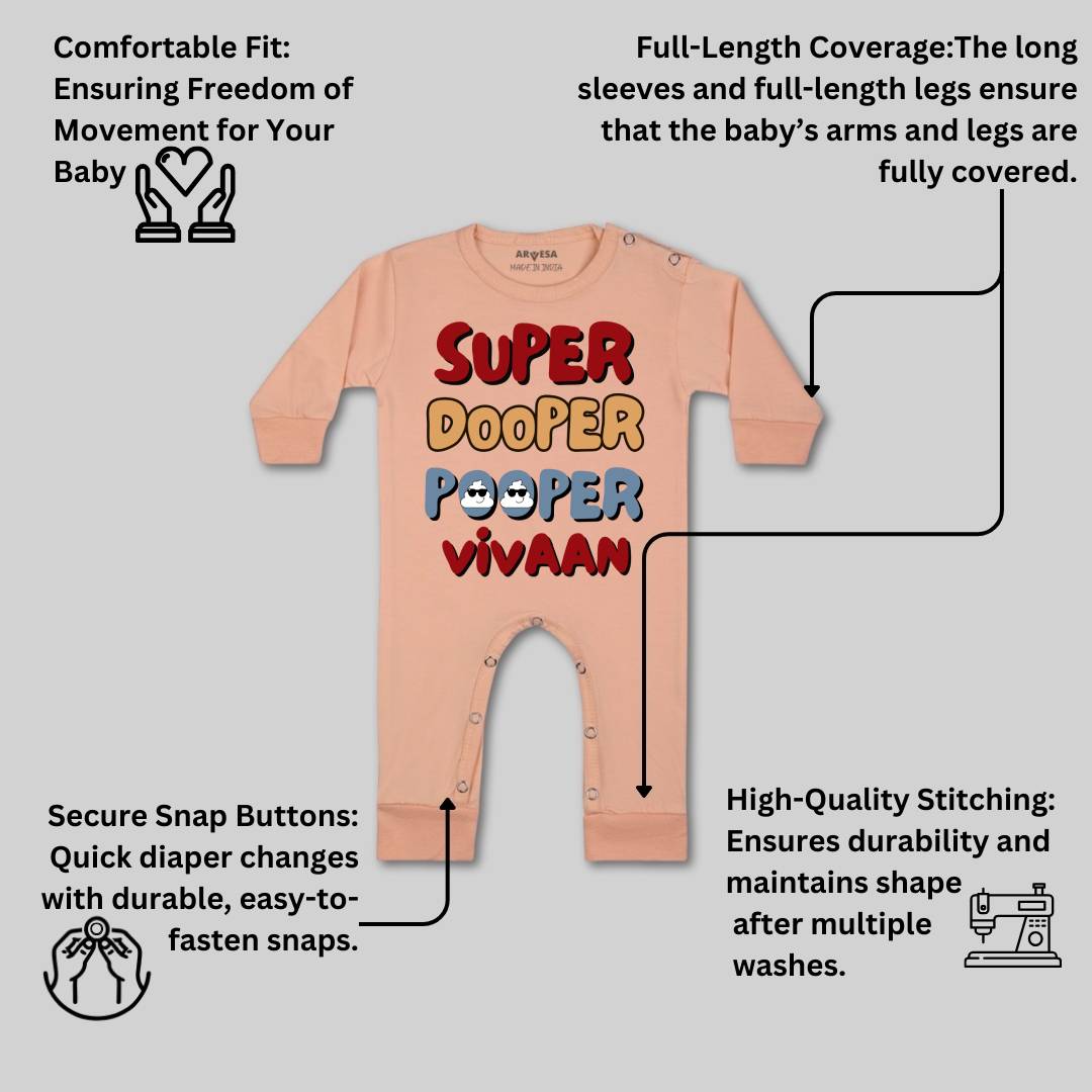Arvesa Super Dooper Pooper Baby Boy & Girl Dress