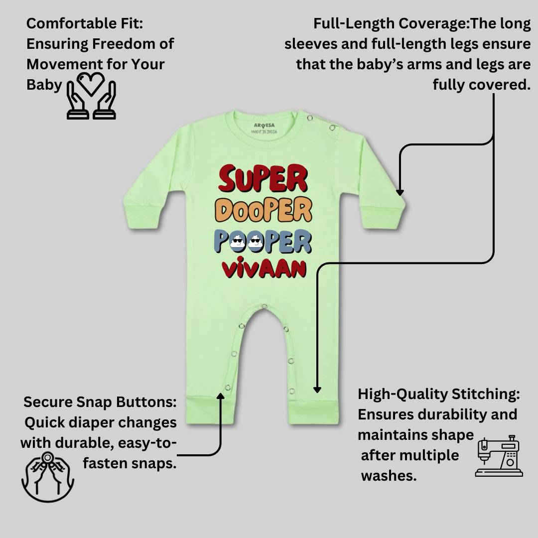 Arvesa Super Dooper Pooper Baby Boy & Girl Dress