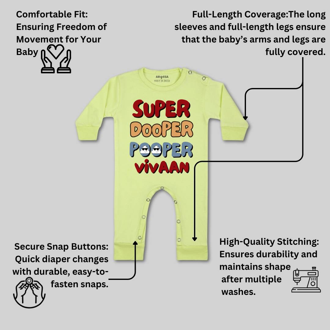 Arvesa Super Dooper Pooper Baby Boy & Girl Dress