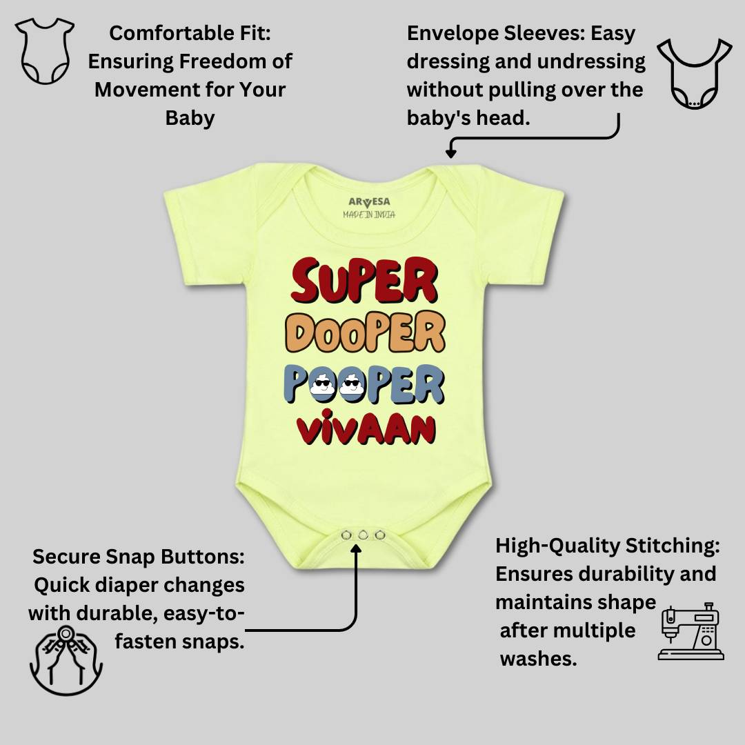 Arvesa Super Dooper Pooper Baby Boy & Girl Dress