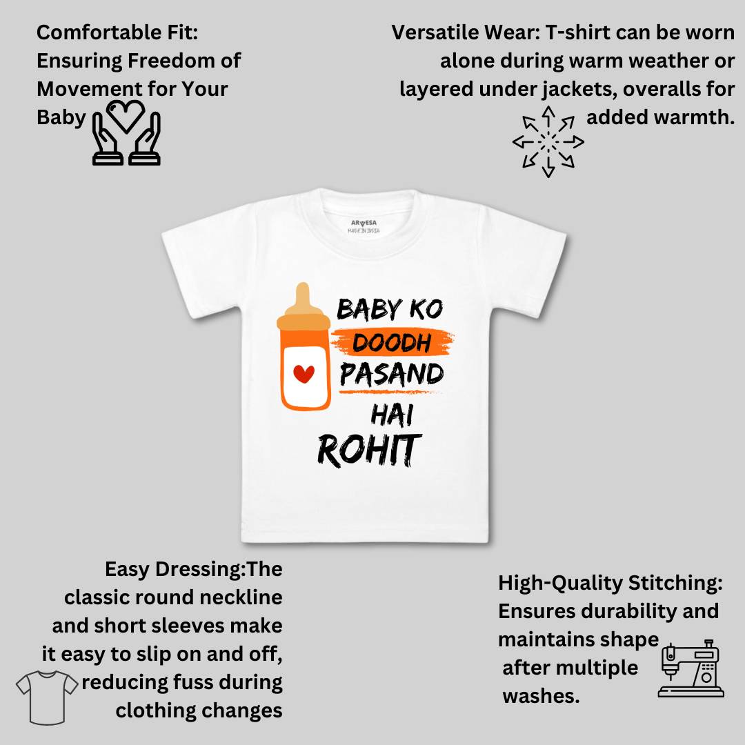 Arvesa Baby Ko Doodh Pasand Hai Baby Boy & Girl Dress