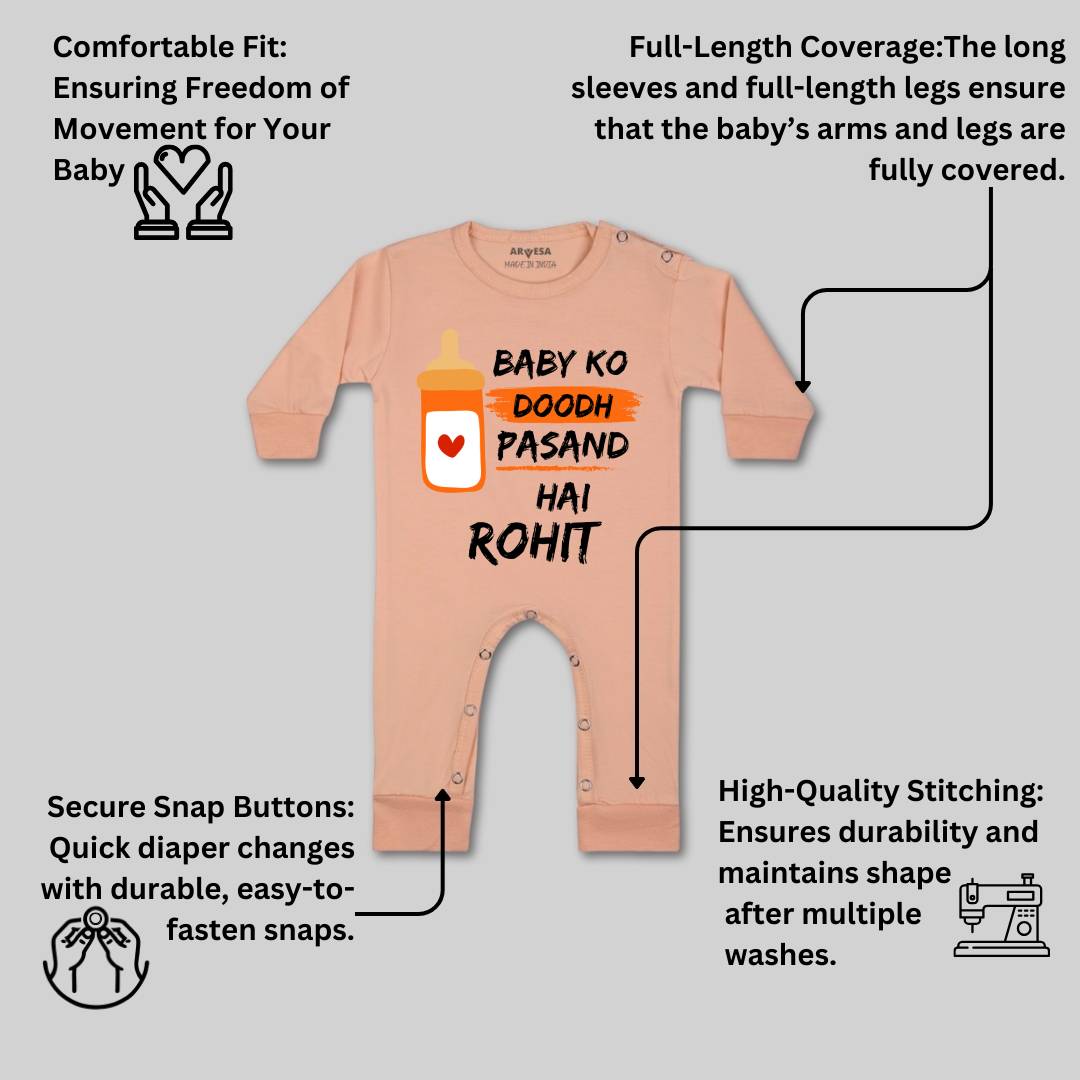 Arvesa Baby Ko Doodh Pasand Hai Baby Boy & Girl Dress