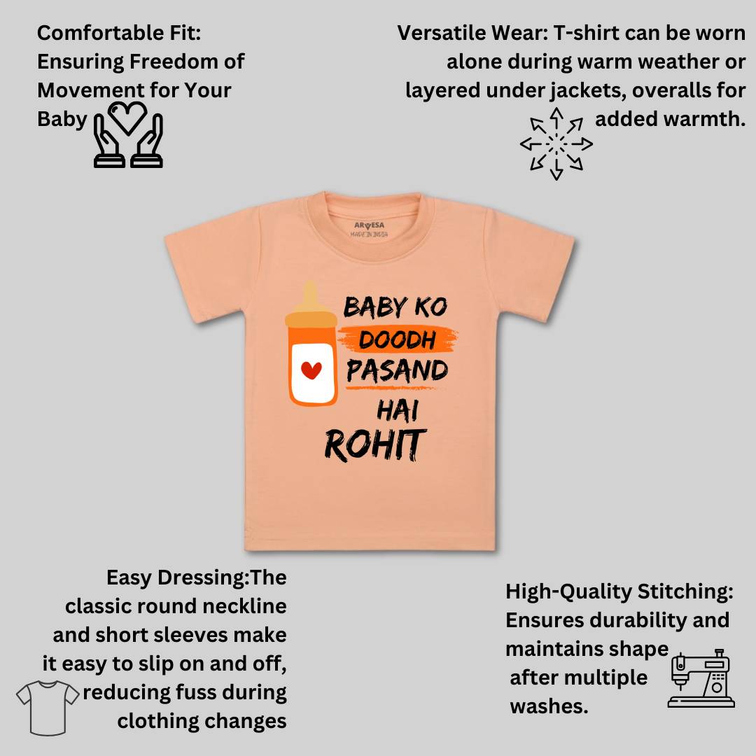 Arvesa Baby Ko Doodh Pasand Hai Baby Boy & Girl Dress