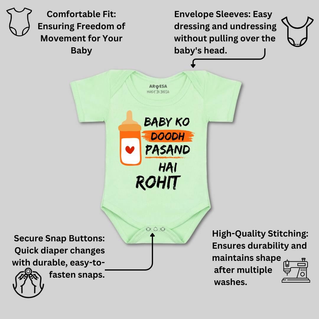 Arvesa Baby Ko Doodh Pasand Hai Baby Boy & Girl Dress
