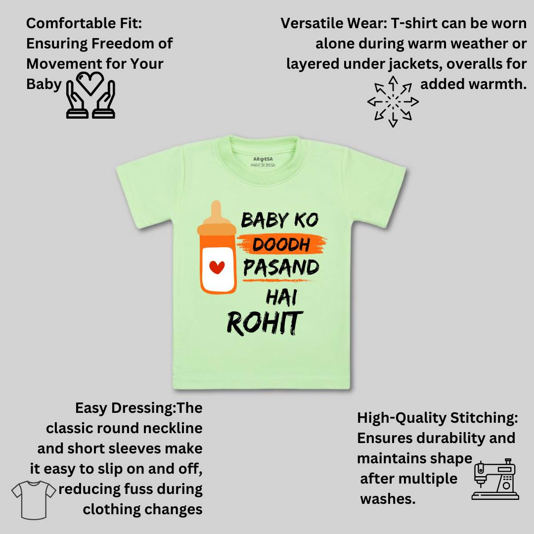 Arvesa Baby Ko Doodh Pasand Hai Baby Boy & Girl Dress