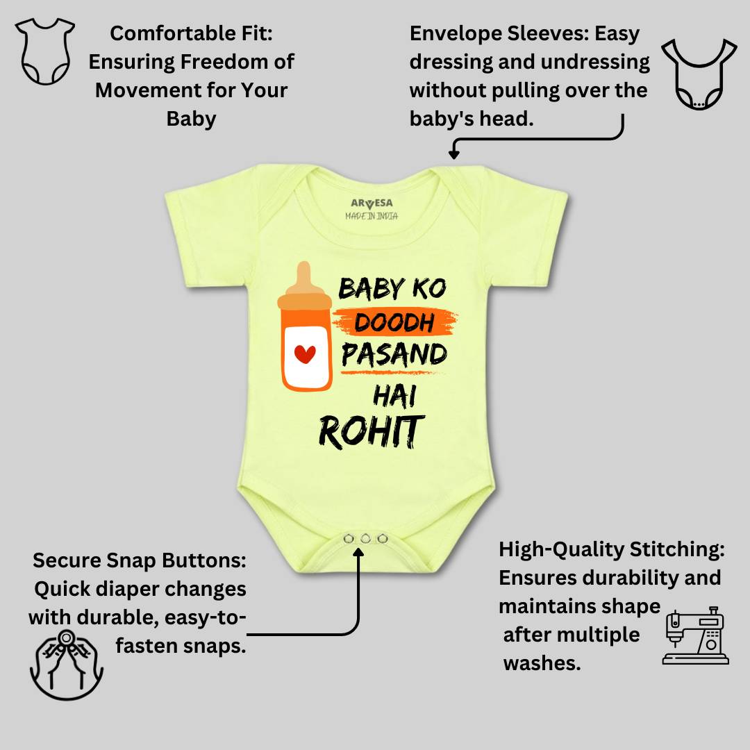 Arvesa Baby Ko Doodh Pasand Hai Baby Boy & Girl Dress