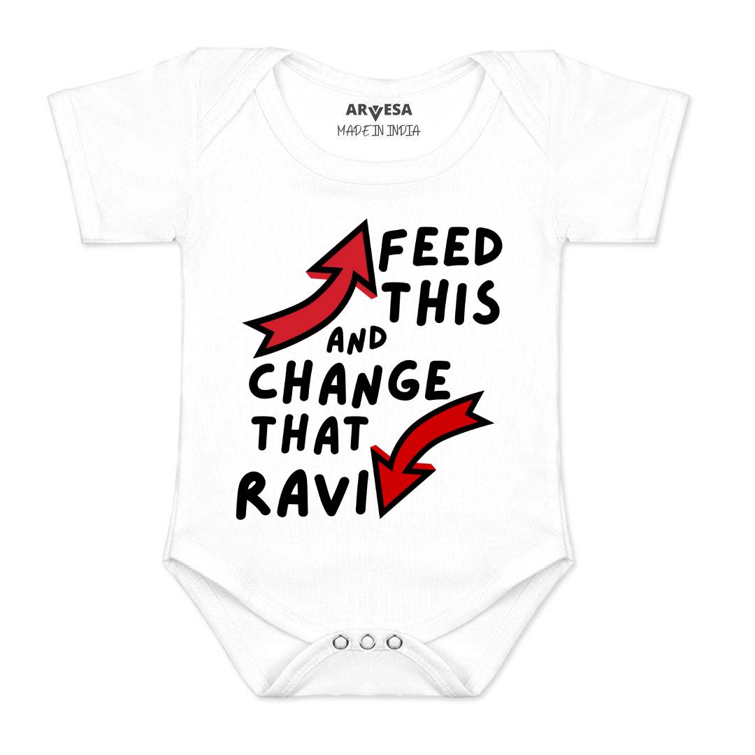 Arvesa Feed This & Change This Baby Boy & Girl Dress