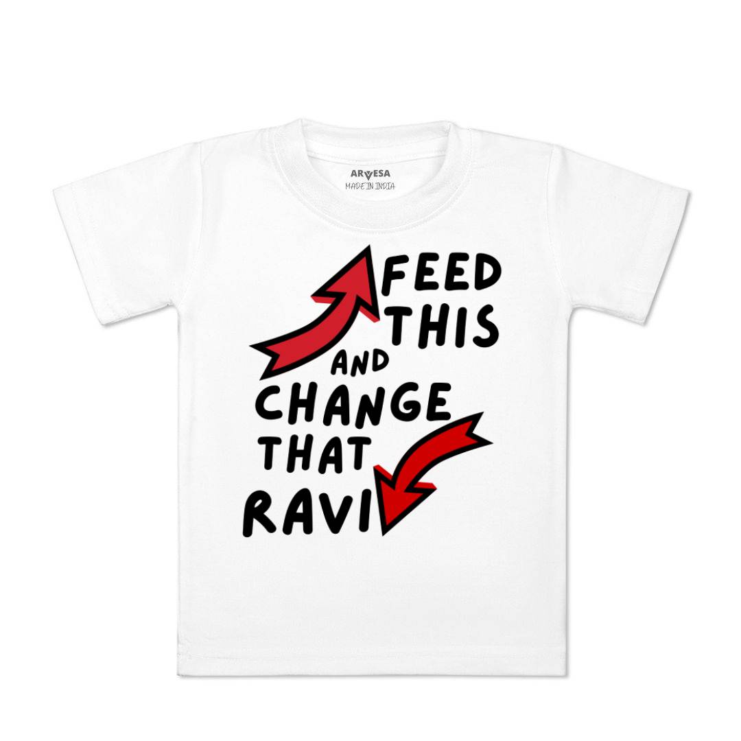 Arvesa Feed This & Change This Baby Boy & Girl Dress