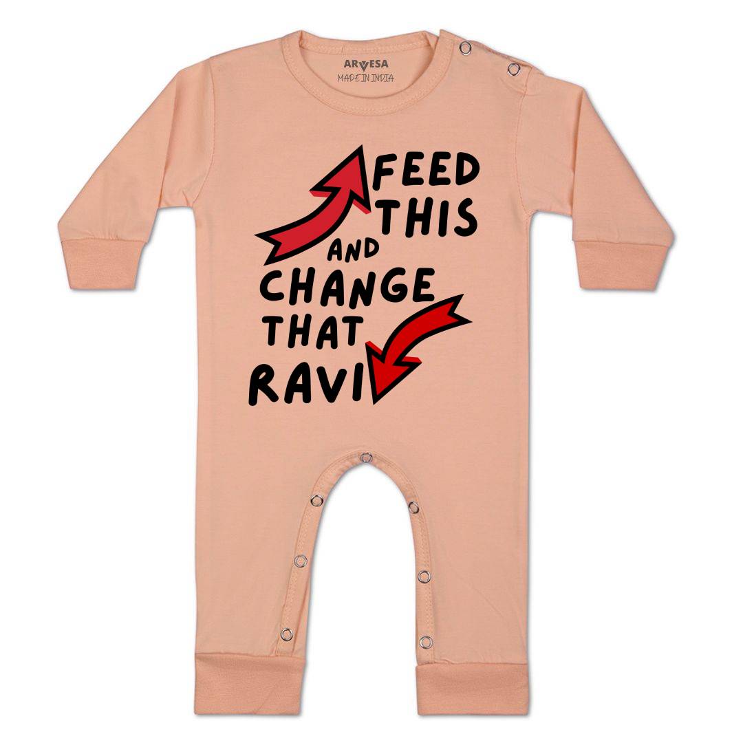 Arvesa Feed This & Change This Baby Boy & Girl Dress