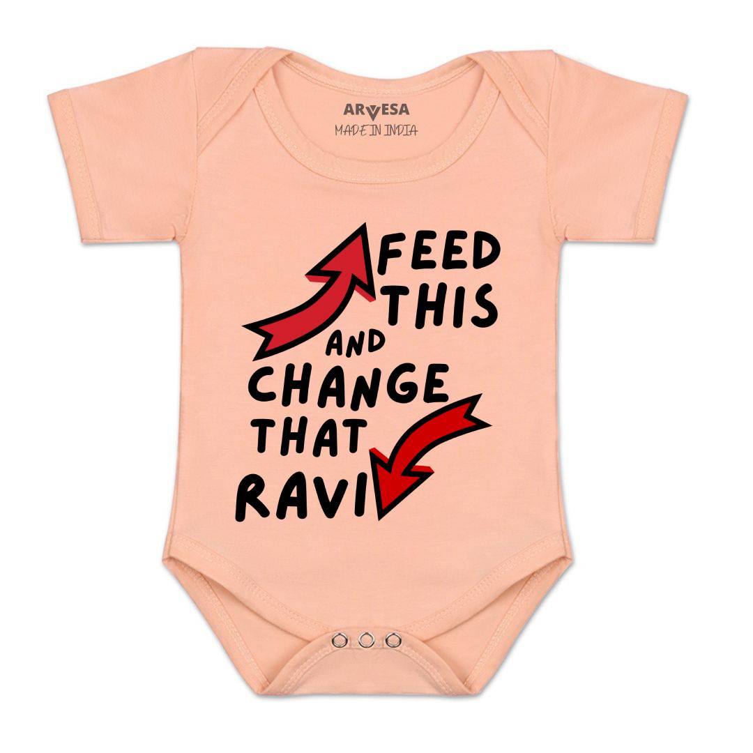 Arvesa Feed This & Change This Baby Boy & Girl Dress