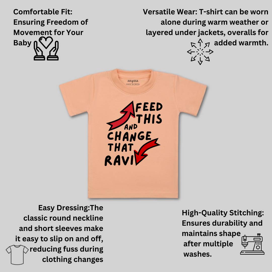 Arvesa Feed This & Change This Baby Boy & Girl Dress