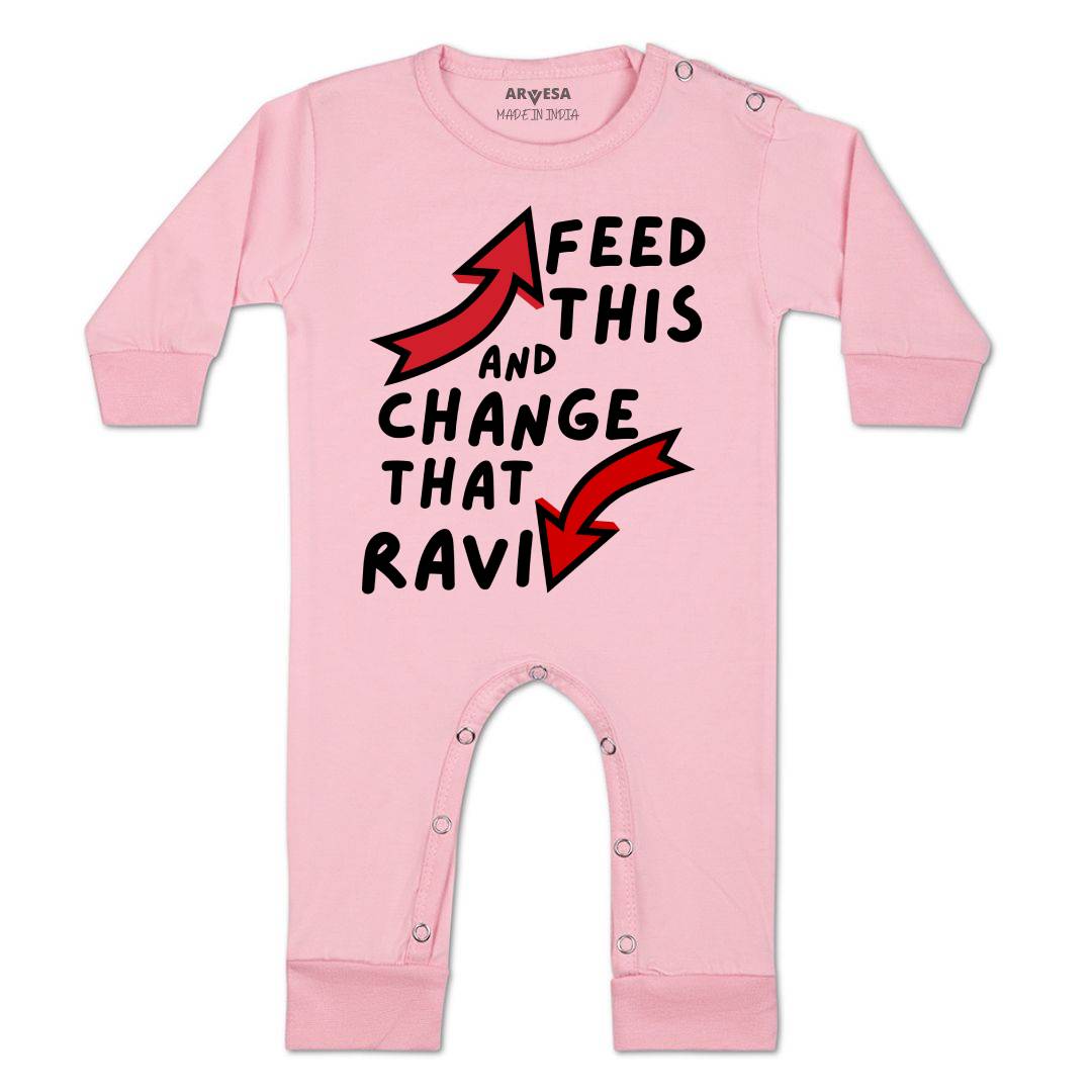 Arvesa Feed This & Change This Baby Boy & Girl Dress