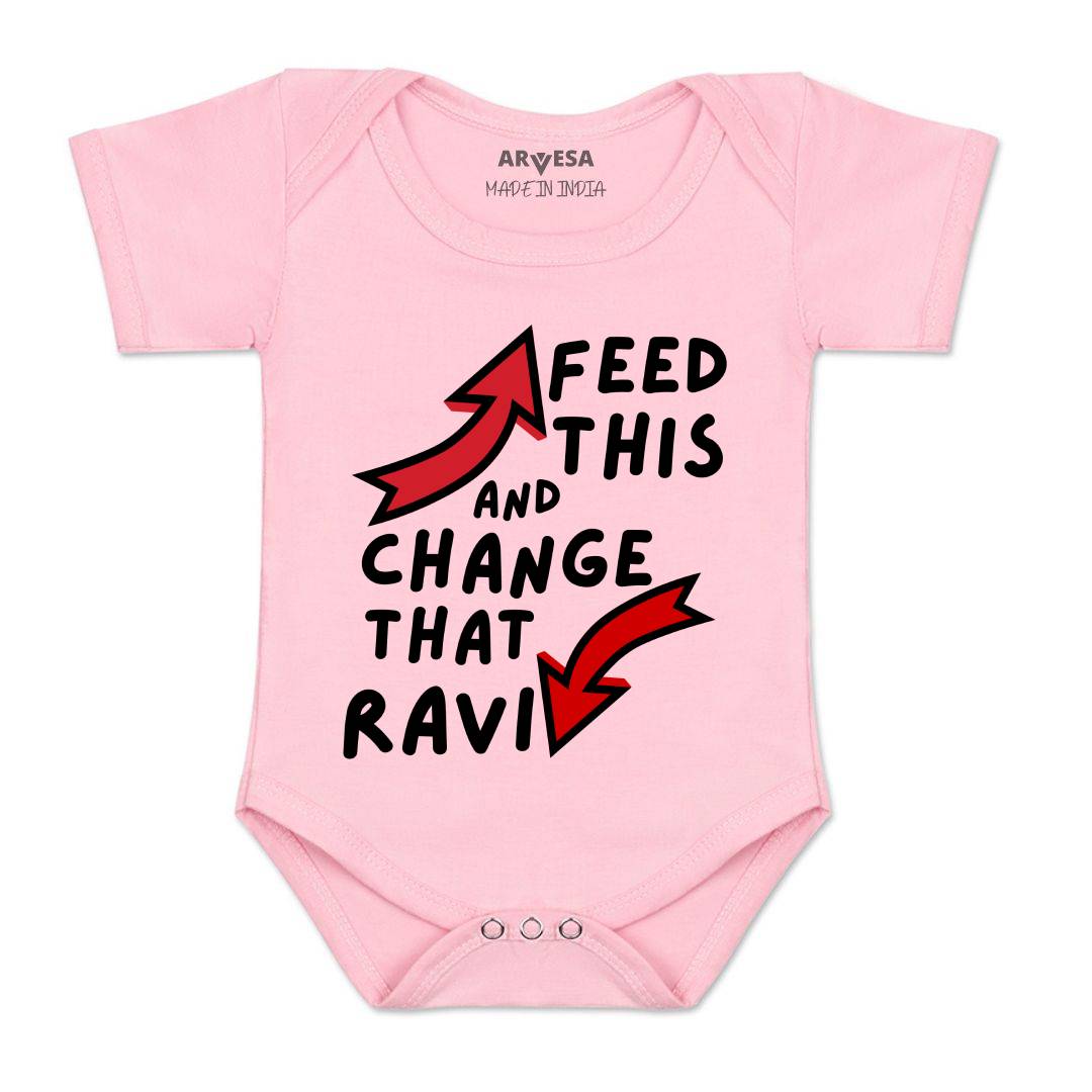 Arvesa Feed This & Change This Baby Boy & Girl Dress