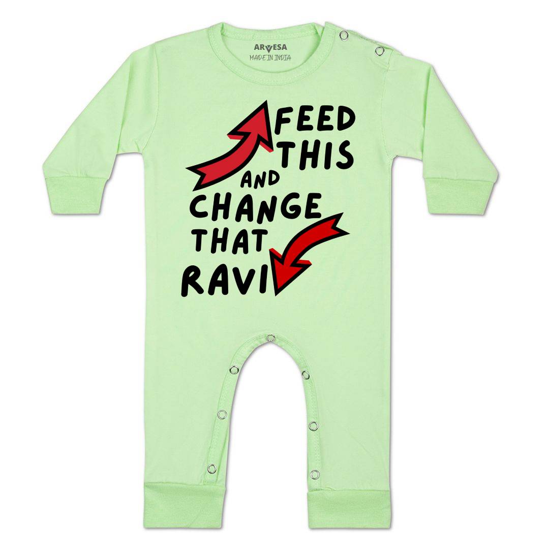 Arvesa Feed This & Change This Baby Boy & Girl Dress