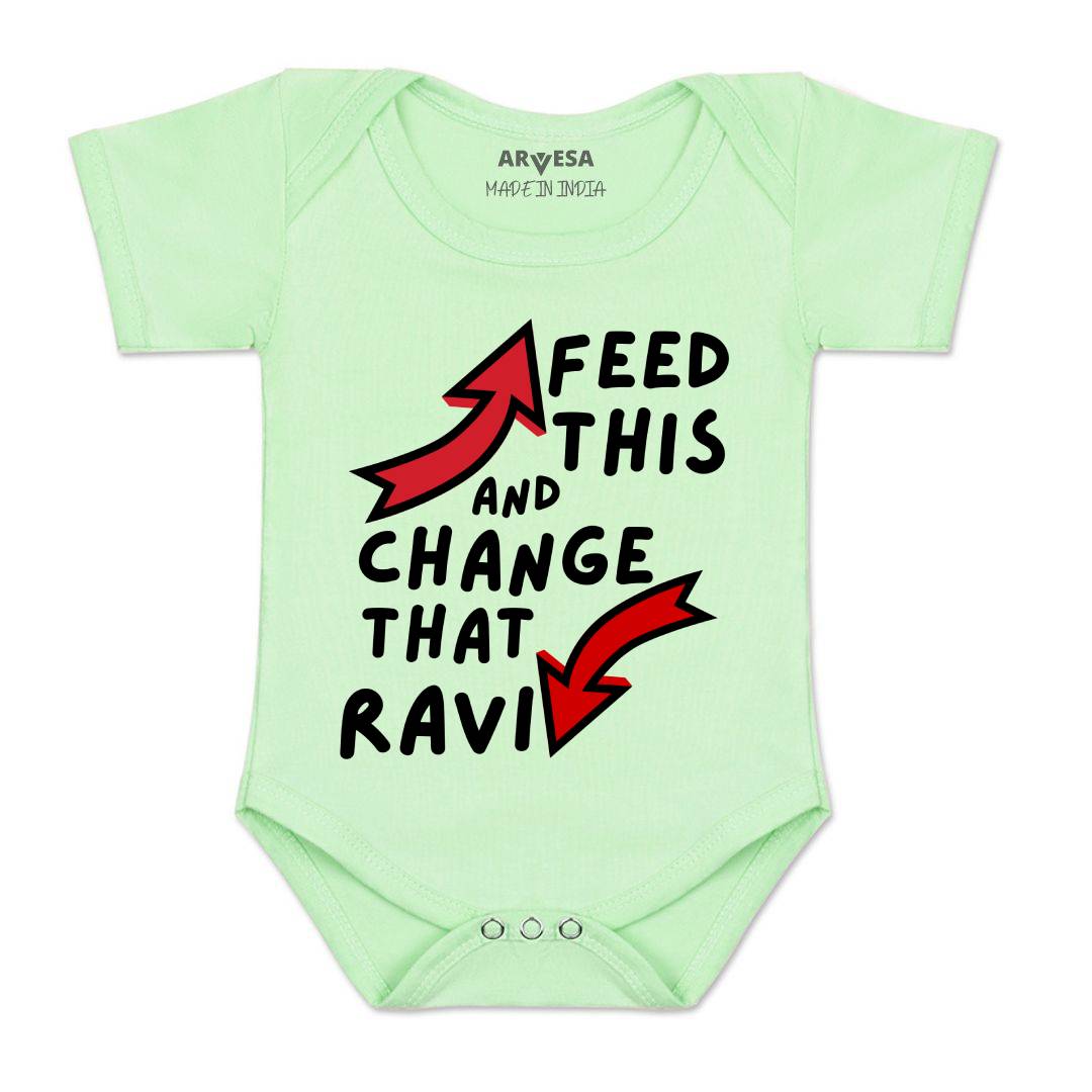 Arvesa Feed This & Change This Baby Boy & Girl Dress