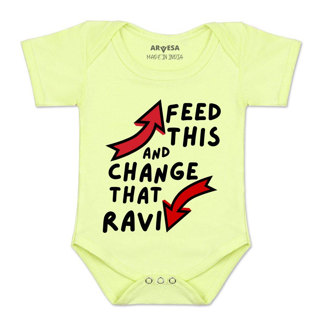Arvesa Feed This & Change This Baby Boy & Girl Dress