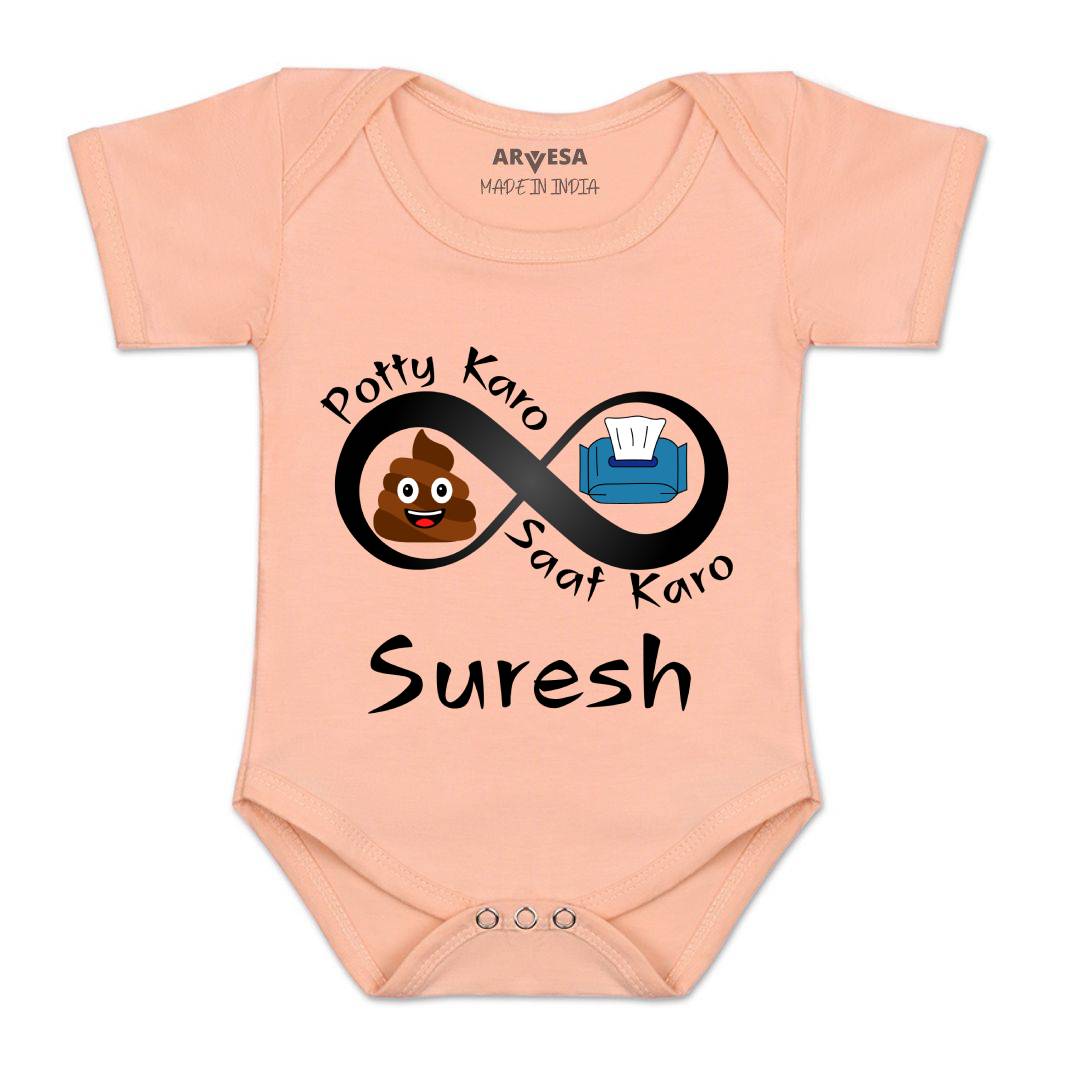 Arvesa Potty Karo Saaf Karo Baby Boy & Girl Dress