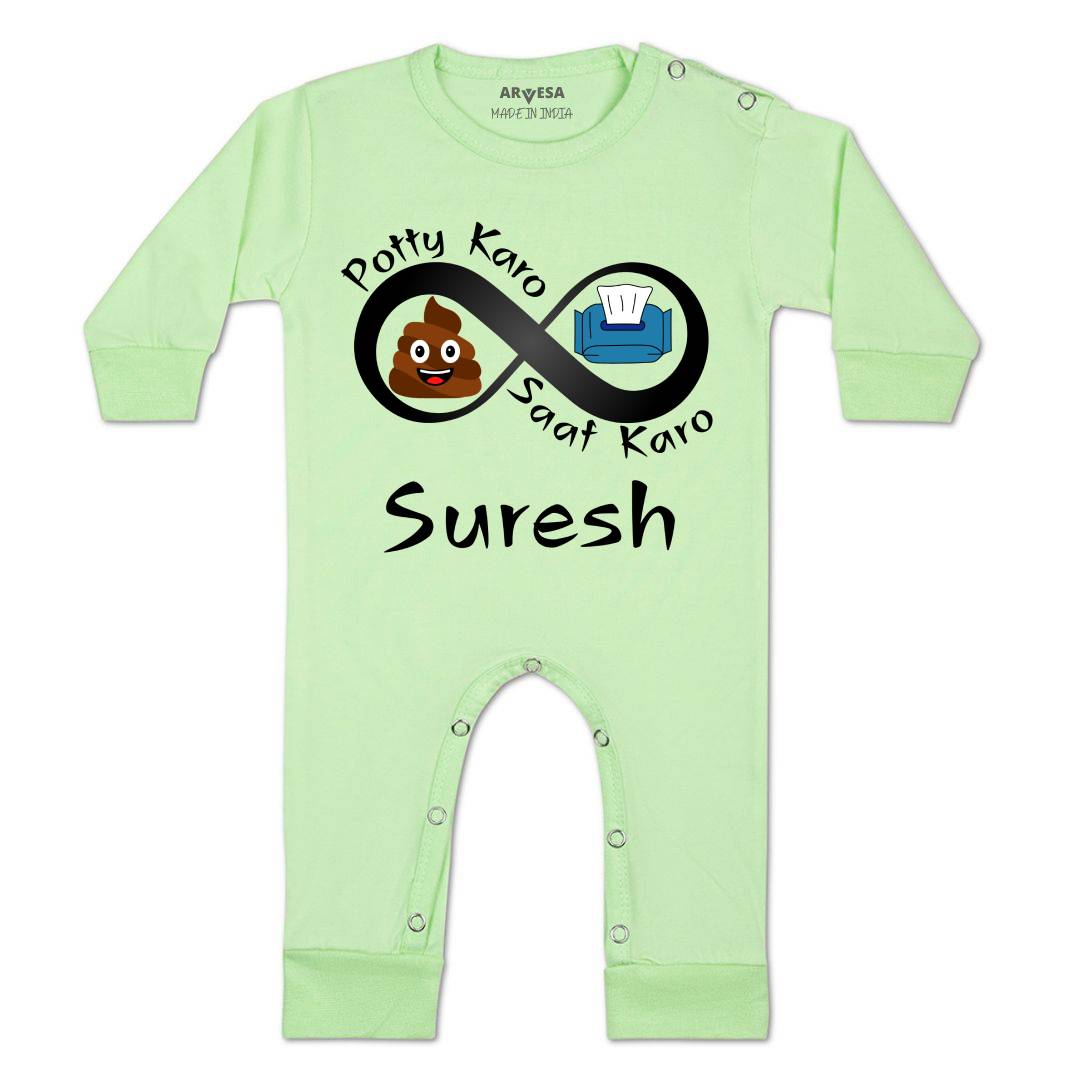 Arvesa Potty Karo Saaf Karo Baby Boy & Girl Dress