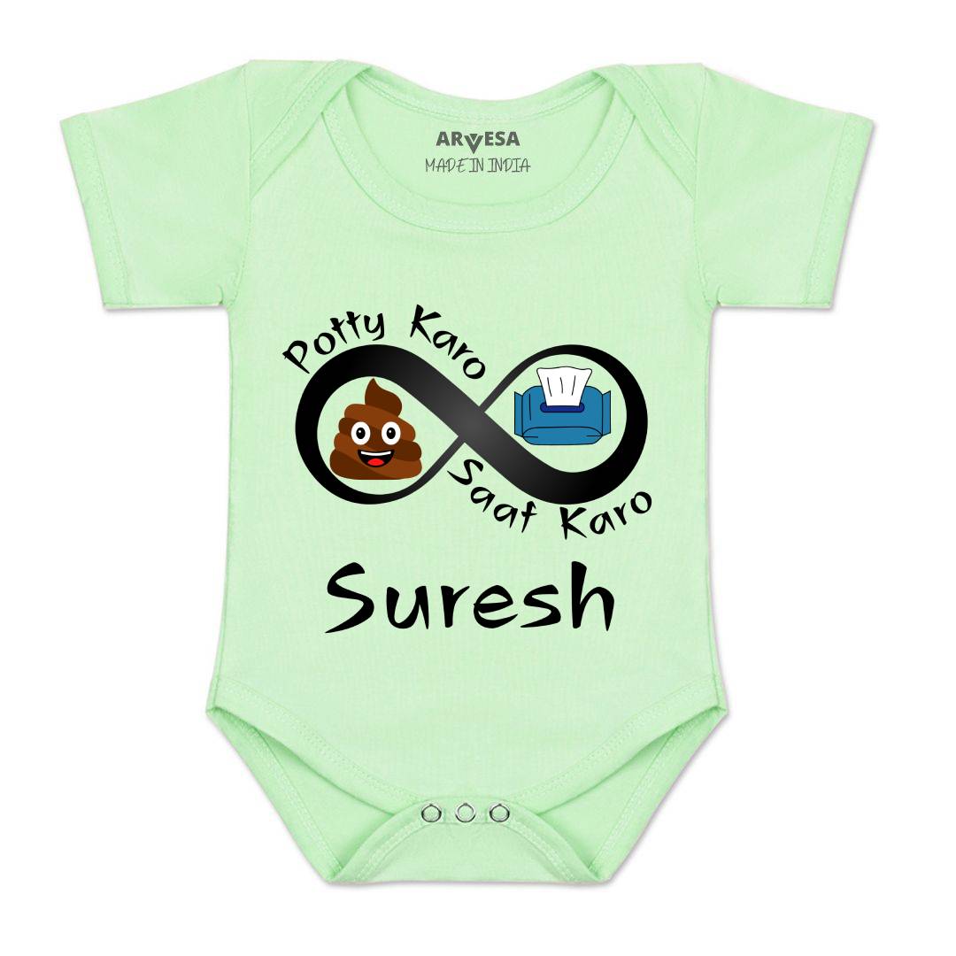 Arvesa Potty Karo Saaf Karo Baby Boy & Girl Dress