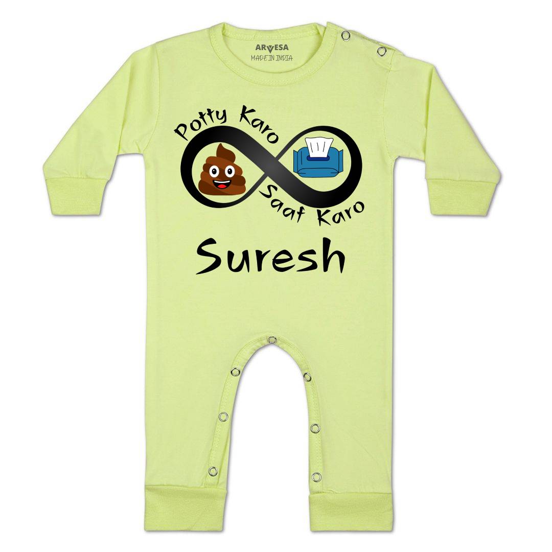 Arvesa Potty Karo Saaf Karo Baby Boy & Girl Dress