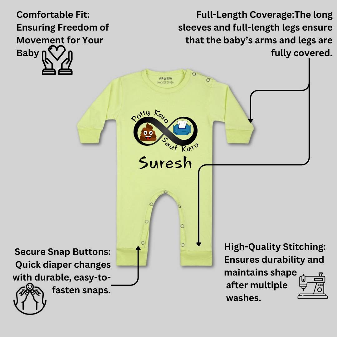 Arvesa Potty Karo Saaf Karo Baby Boy & Girl Dress