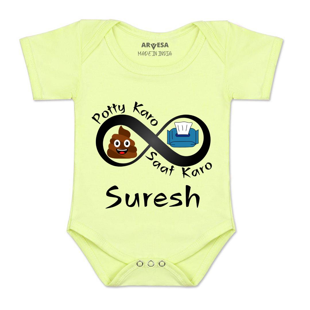 Arvesa Potty Karo Saaf Karo Baby Boy & Girl Dress