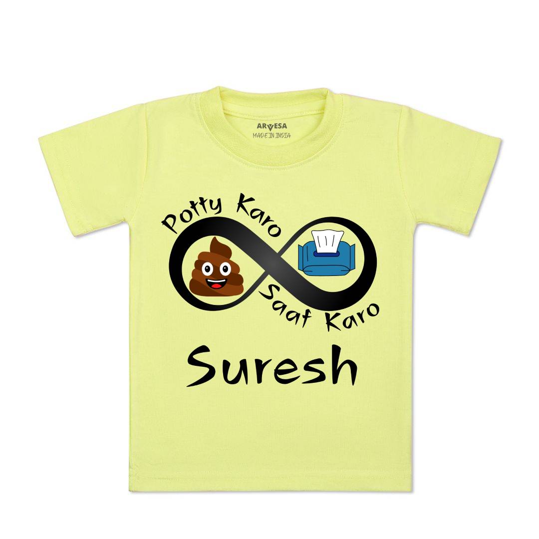 Arvesa Potty Karo Saaf Karo Baby Boy & Girl Dress