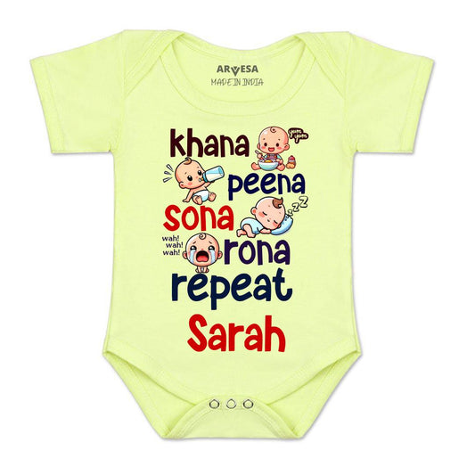 Arvesa Khana Peena Sona Repeat Baby Boy & Girl Dress